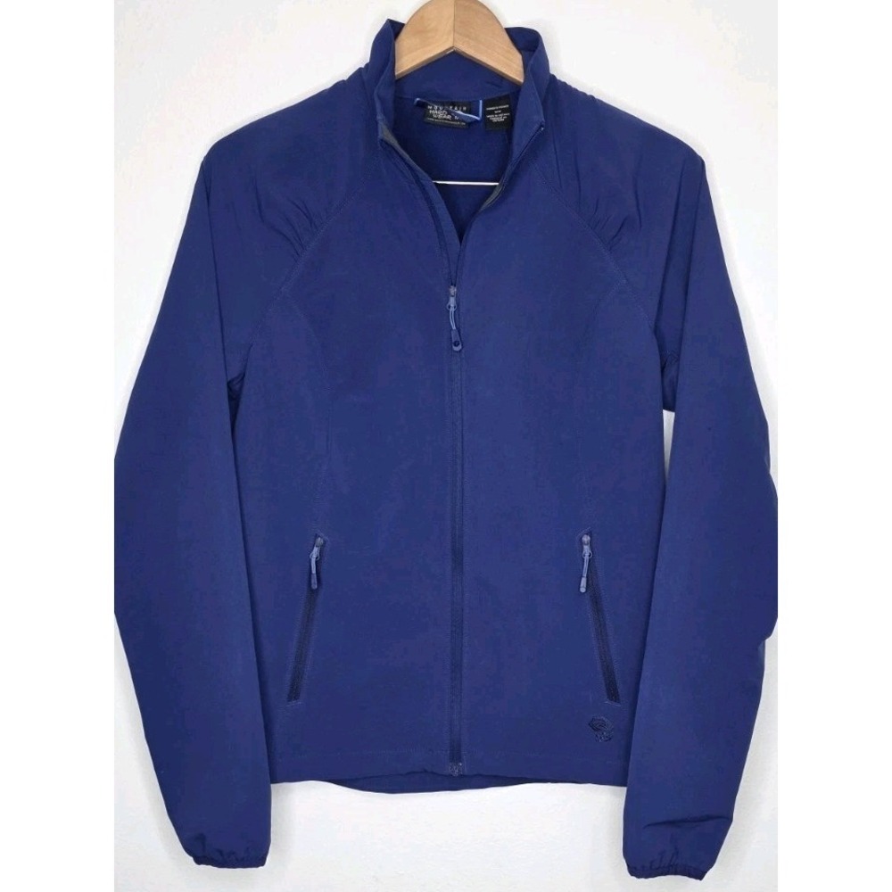 Mountain Hardwear Jacket‎ Women M Blue Lightweight Full Zip Outdoor Hike Active